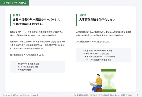 人事DXを成功に導くツール導入のすゝめ 目次