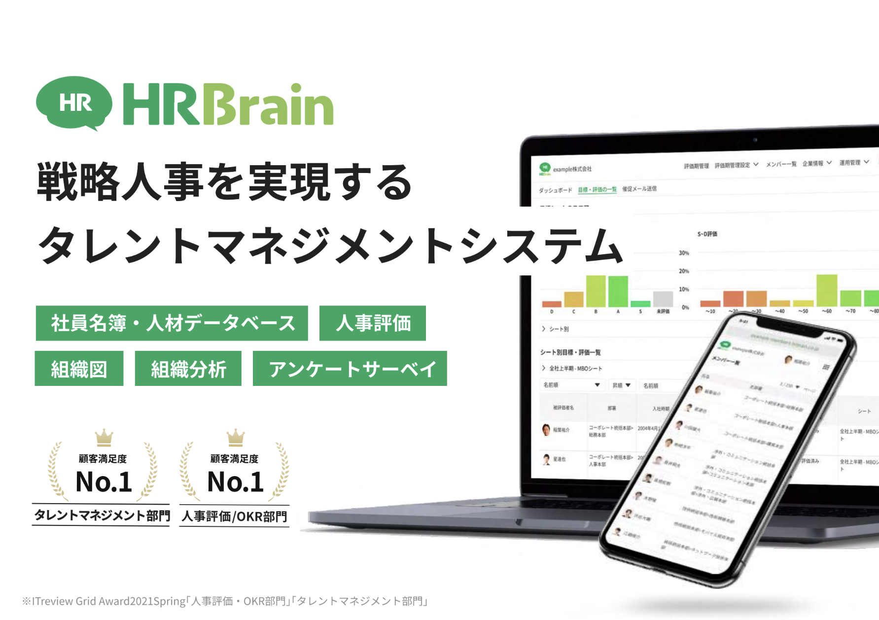 【HRBrainタレントマネジメント】商品説明